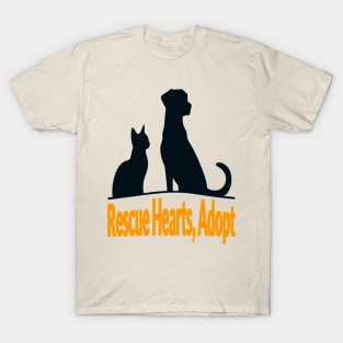 Adopt Don’t Shop Save a Life Gain a Heart - National Pet Day T-Shirt